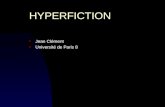 HYPERFICTION n Jean Clément n Université de Paris 8.