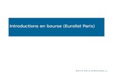 Introductions en bourse (Eurolist Paris). Sommaire – Introductions en bourse (Eurolist Paris) Quelques chiffres Conditions dadmission Procédure dadmission.
