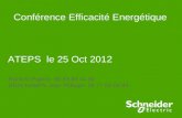 Conférence Efficacité Energétique ATEPS le 25 Oct 2012 RAHOU Patrice 06 83 83 44 39 DESCHAMPS Jean Philippe 06 77 05 08 83.