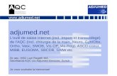 Www.adjumed.net adjumed.net Loutil de saisie Internet (incl. Import et transcodage) de lAQC (incl. chirurgie de la main, Neuro, Gyn/Obs, Ortho, Vasc, SMOB,