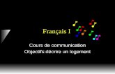 Français I Cours de communication Objectifs:décrire un logement.