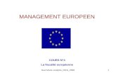 Nuel Marie-Josèphe_ISEG_20081 MANAGEMENT EUROPEEN COURS N°4 La fiscalité européenne.