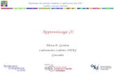 Apprentissage (I) Mirta B. Gordon Laboratoire Leibniz-IMAG Grenoble Dynamique des systèmes complexes et applications aux SHS : modèles, concepts méthodes.