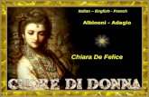 Albinoni - Adagio Italian – English - French Chiara De Felice.