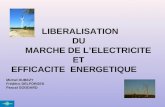LIBERALISATION DU MARCHE DE LELECTRICITE ET EFFICACITE ENERGETIQUE Michel DUBEZY Frédéric DELFORGES Pascal GODDARD.