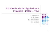 1 3.2 Outils de la régulation à lhôpital : PMSI – T2A C. Quantin F. Kohler E. Toussaint A. Musat.