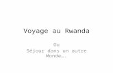 Voyage au Rwanda Ou Séjour dans un autre Monde…..