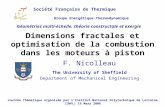 F. Nicolleau The University of Sheffield Department of Mechanical Engineering Société Française de Thermique Groupe Energétique-Thermodynamique Géométries.