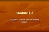 Module 1.2 Chapitre 2: Notre environnement naturel.