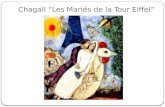 Chagall Les Mariés de la Tour Eiffel Robert Delaunay et la Tour Eiffel.