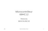 RBMicrocontrôleur HC121 Microcontrôleur 68HC12 Motorola 68HC912BC32.