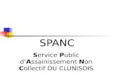 SPANC Service Public dAssainissement Non Collectif DU CLUNISOIS
