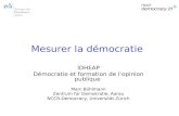 Mesurer la démocratie IDHEAP Démocratie et formation de lopinion publique Marc Bühlmann Zentrum für Demokratie, Aarau NCCR-Democracy, Universität Zürich.