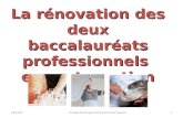 21/05/20141 La rénovation des deux baccalauréats professionnels en restauration Ginette Kirchmeyer IEN Economie Gestion.