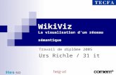 WikiViz La visualisation dun réseau sémantique Travail de diplôme 2005 Urs Richle / 31 it.