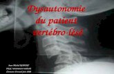 Dysautonomie du patient vertébro-lésé Jean-Michel ROBERT DESC réanimation médicale Clermont-Ferrand juin 2008.