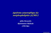 CAPS/GB/Nice2007 Syndrome catastrophique des antiphospholipides (SCAPL) Gilles Bernardin Réanimation Médicale CHU Nice.