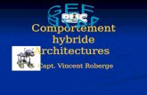 Comportement hybride Architectures Capt. Vincent Roberge.