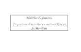 Maîtrise du français Proposition dactivités en sections Kiné et Sc Motricité.