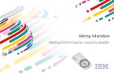 Rémy Mandon Websphere France country leader. Connaître ses partenaires de course 17 commerciaux +1 spécialiste Mobilité +2 spécialistes Processus & Règles.