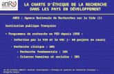 21-23 octobre 20022 ème Atelier francophone « Ethique et qualité en recherche clinique » - Brigitte Bazin LA CHARTE DÉTHIQUE DE LA RECHERCHE DANS LES PAYS.