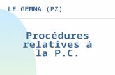 LE GEMMA (PZ) Procédures relatives à la P.C.. n Il s’agit des procédures de contrôle d’énergie. n Hypothèse : le contrôle est effectué grâce à un API.