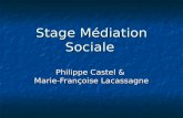 Stage Médiation Sociale Philippe Castel & Marie-Françoise Lacassagne.