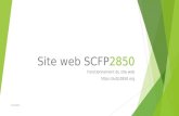 SCFP2850 Site web SCFP2850 Fonctionnement du site web .