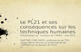 Le PL21 et ses conséquences sur les techniques humaines Présentation au colloque de l’APAPI - mai 2013 MARTINE CINQ-MARS, professeure de TES, cégep Marie-Victorin.