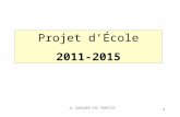 11 Projet d’École 2011-2015 JL GUEGUEN CPC PONTIVY.