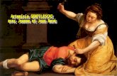 Artemisia Lomi Gentileschi (n©e le 8 juillet 1593   Rome, morte   Naples vers 1652) est une peintre italienne de l'©cole caravagesque Vivant dans la