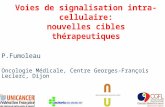 Voies de signalisation intra-cellulaire: nouvelles cibles thérapeutiques P.Fumoleau Oncologie Médicale, Centre Georges-François Leclerc, Dijon.