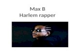 Charly wingate mieux connu sous le nom de max b est un jeune rappeur américain qui vien de new york,harlem.
