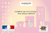 Commission permanente du 09 Septembre 2011 COMITE DE PILOTAGE PIG INSALUBRITE Jeudi 22 janvier 2015 Charente SolidaritéS.