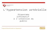 L’hypertension artérielle Diaporama informatif à l’intention du public.