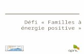Défi « Familles à énergie positive ». 2 Découvrez la famille APRIL €CO.