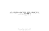 EDC- CONSOLIDATION DES COMPTES - J SIMON - 4 LA CONSOLIDATION DES COMPTES …………SUITE IV.