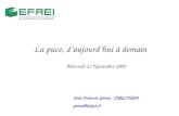 La puce, d’aujourd’hui à demain Jean-Francois Genat, CNRS/IN2P3 genat@in2p3.fr Mercredi 23 Novembre 2005.