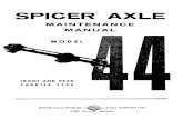 Spicer Axle Maintenance Manual