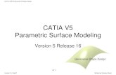 CATIA-V5 Parametric surface modeling