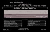 Harman/Kardon AVR 254 service manual]