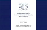 2007 Baltimore Area Kosher Community Survey - Final Survey Report
