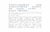 Inescapable and inevitable event of your life – your death