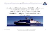 11.5.2004Promotionsvortrag Thorsten Urhahn Analytische Chemie & Umweltchemie 1 Leichtflüchtige ECD-aktive Verbindungen in der marinen Grundschicht (MBL)