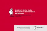 DocCheck Online Studie Potenzial von elektronischer Fachliteratur DocCheck Medical Services GmbH Oktober 2008 Eine Eigenstudie der DocCheck Medical Services.