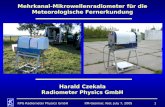 IfM-Geomar, Kiel, July 7, 2005RPG Radiometer Physics GmbH1 Mehrkanal-Mikrowellenradiometer für die Meteorologische Fernerkundung Harald Czekala Radiometer.