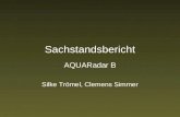 Sachstandsbericht AQUARadar B Silke Trömel, Clemens Simmer.