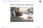 Grundlehrgang des Kreisfeuerwehrverbandes Fritzlar-Homberg Seite 1Ralf Seitz Thema: Gerätekunde / Löschgeräte.