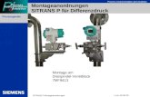 Prozessgeräte SITRANS P-Montageanordnungen 1 von 15/ 09/ 02 Process Instrumentation and Analytics Montageanordnungen SITRANS P für Differenzdruck Montage.