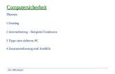 Vhs Offenbach Computersicherheit Themen: 1 Einstieg 2 Internetbetrug – Beispiele/Tendenzen 3 Tipps zum sicheren PC 4 Zusammenfassung und Ausblick.